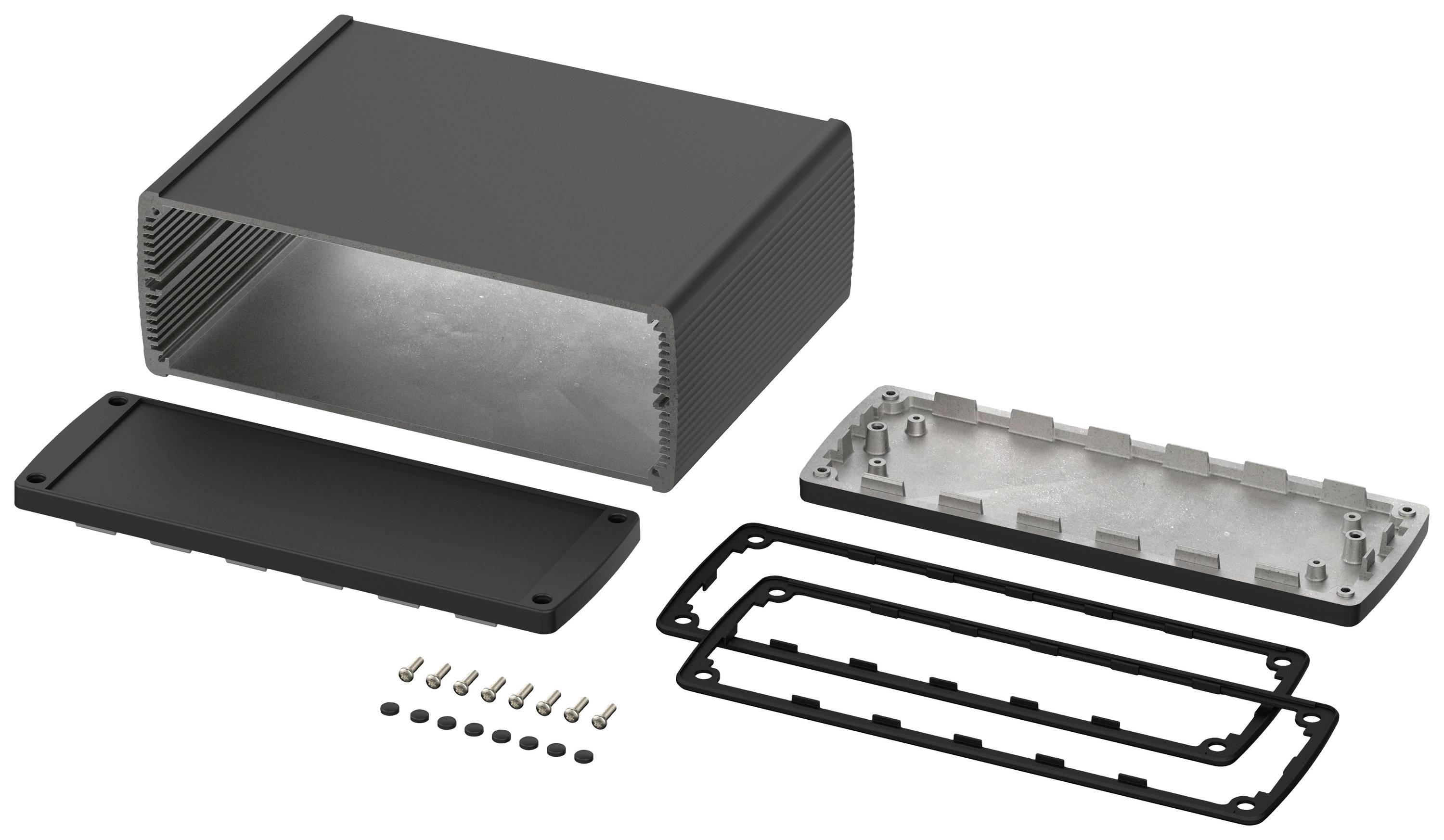 Bopla Alubos ABP 2070-150 84207150.H Profil-Gehäuse 150 x 210 x 74 Aluminium Schwarz 1St.