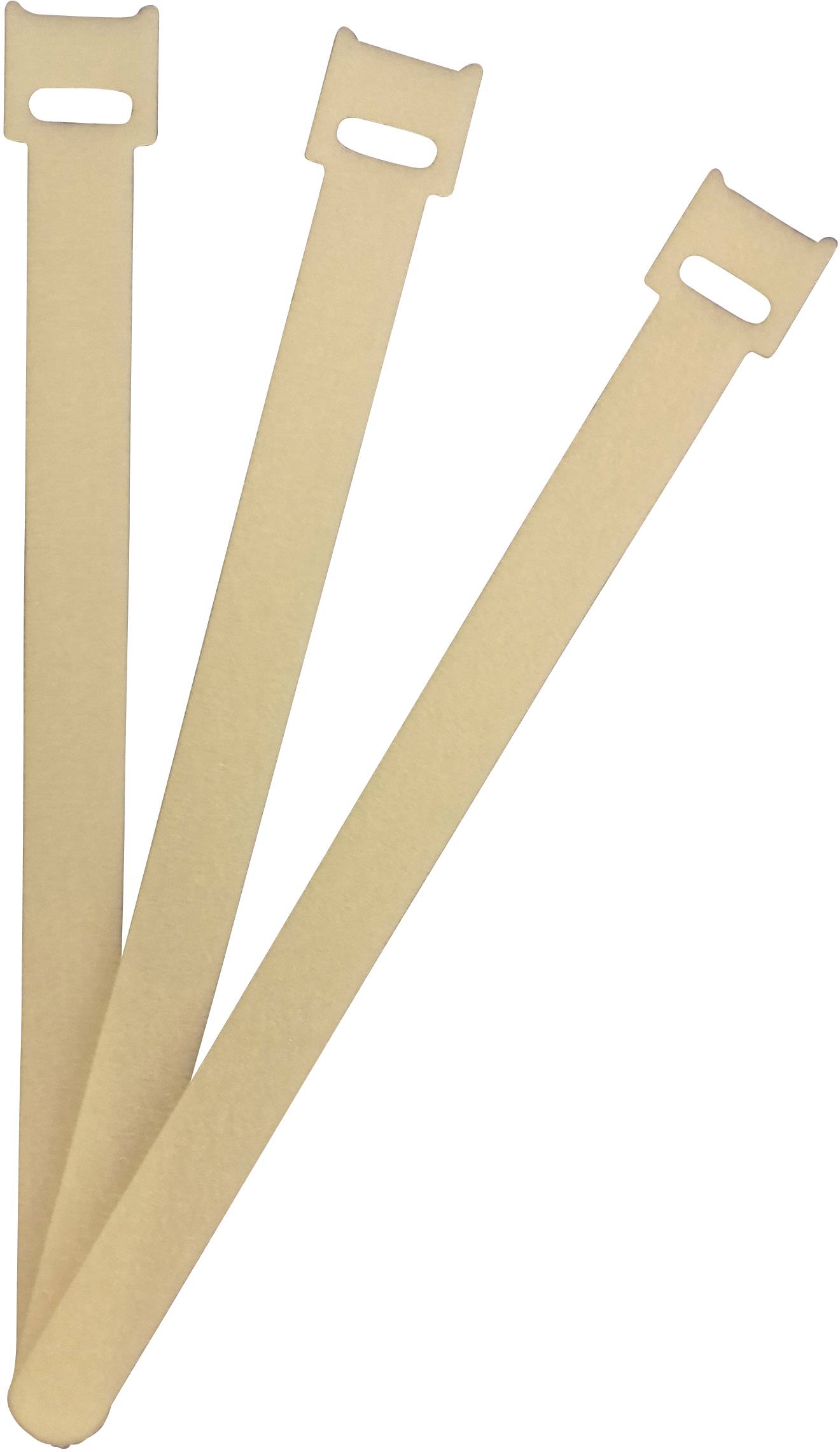 FASTECH® ETK-3-200-0000 Klettkabelbinder zum Bündeln Haft- und Flauschteil (L x B) 200 mm x 13 mm Weiß