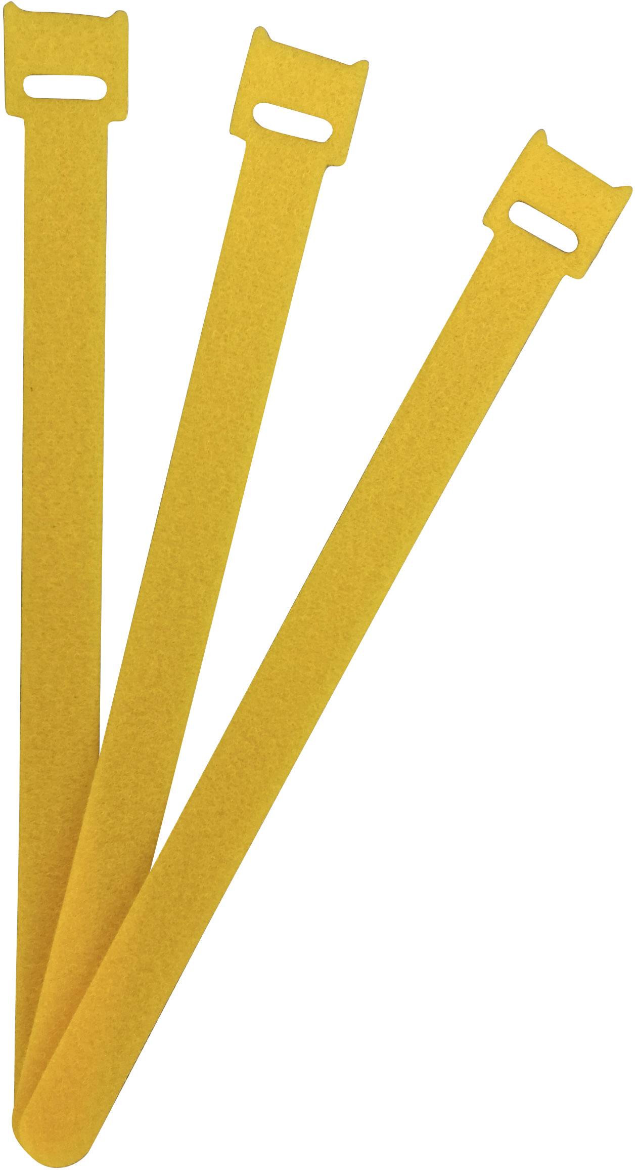 FASTECH® Klettkabelbinder zum Bündeln Haft- und Flauschteil (L x B) 200mm x 13mm Gelb 100St.