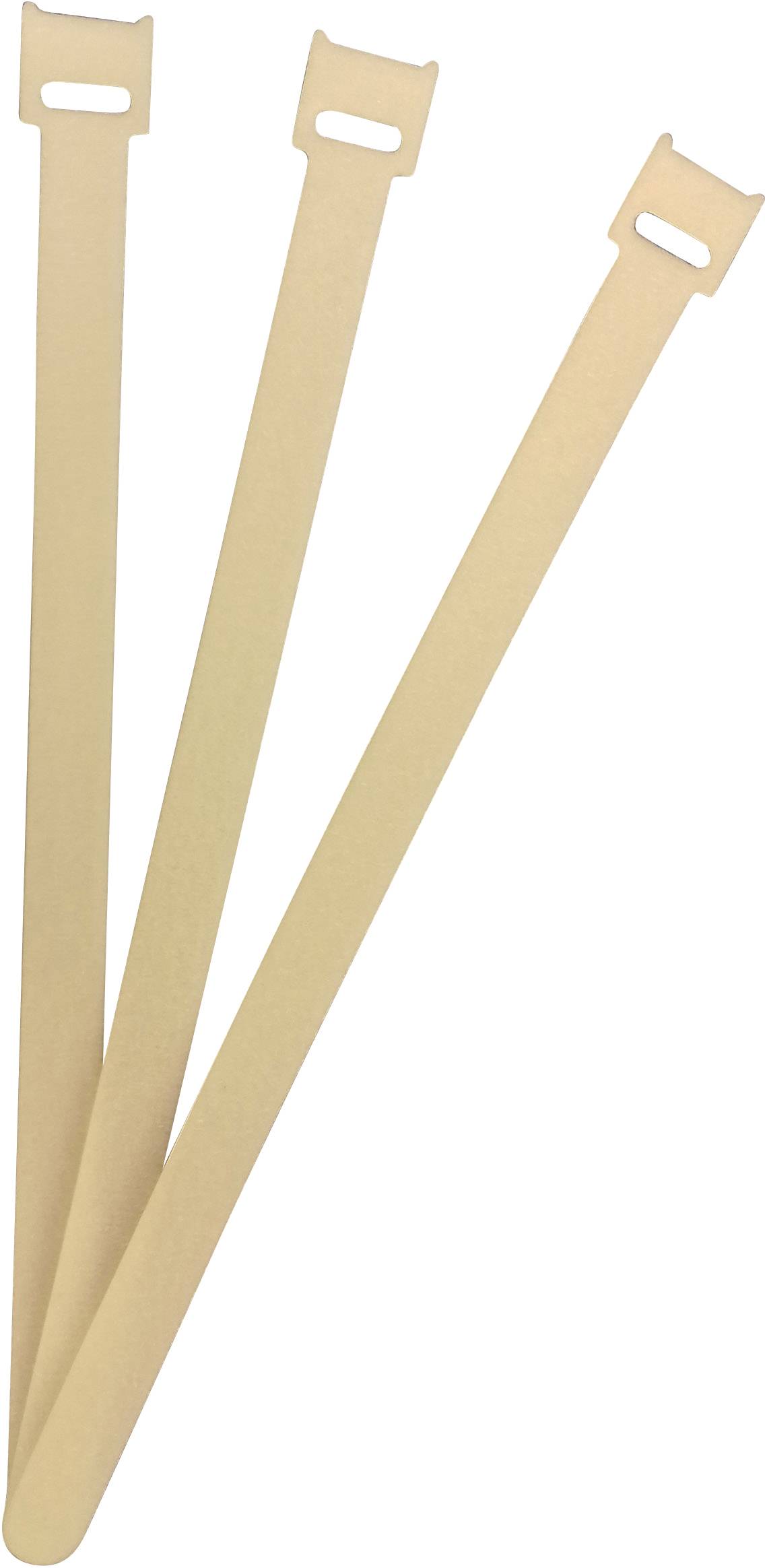 FASTECH® Klettkabelbinder zum Bündeln Haft- und Flauschteil (L x B) 250 mm x 13 mm Weiß 100 St.