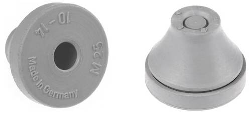 PB Fastener MF-M25-EG Kabeldurchführung Klemm-Ø (max.) 14 mm Plattenstärke (max.) 4 mm EPDM Grau 1