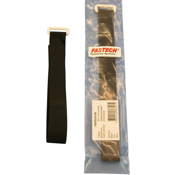 FASTECH® F101-20-300 Klettband mit Gurt Haft- und Flauschteil (L x B) 300 mm x 20 mm Schwarz