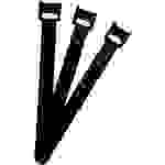 FASTECH® ETK-3-150-9999 Klettkabelbinder zum Bündeln Haft- und Flauschteil (L x B) 150 mm x 13 mm Schwarz