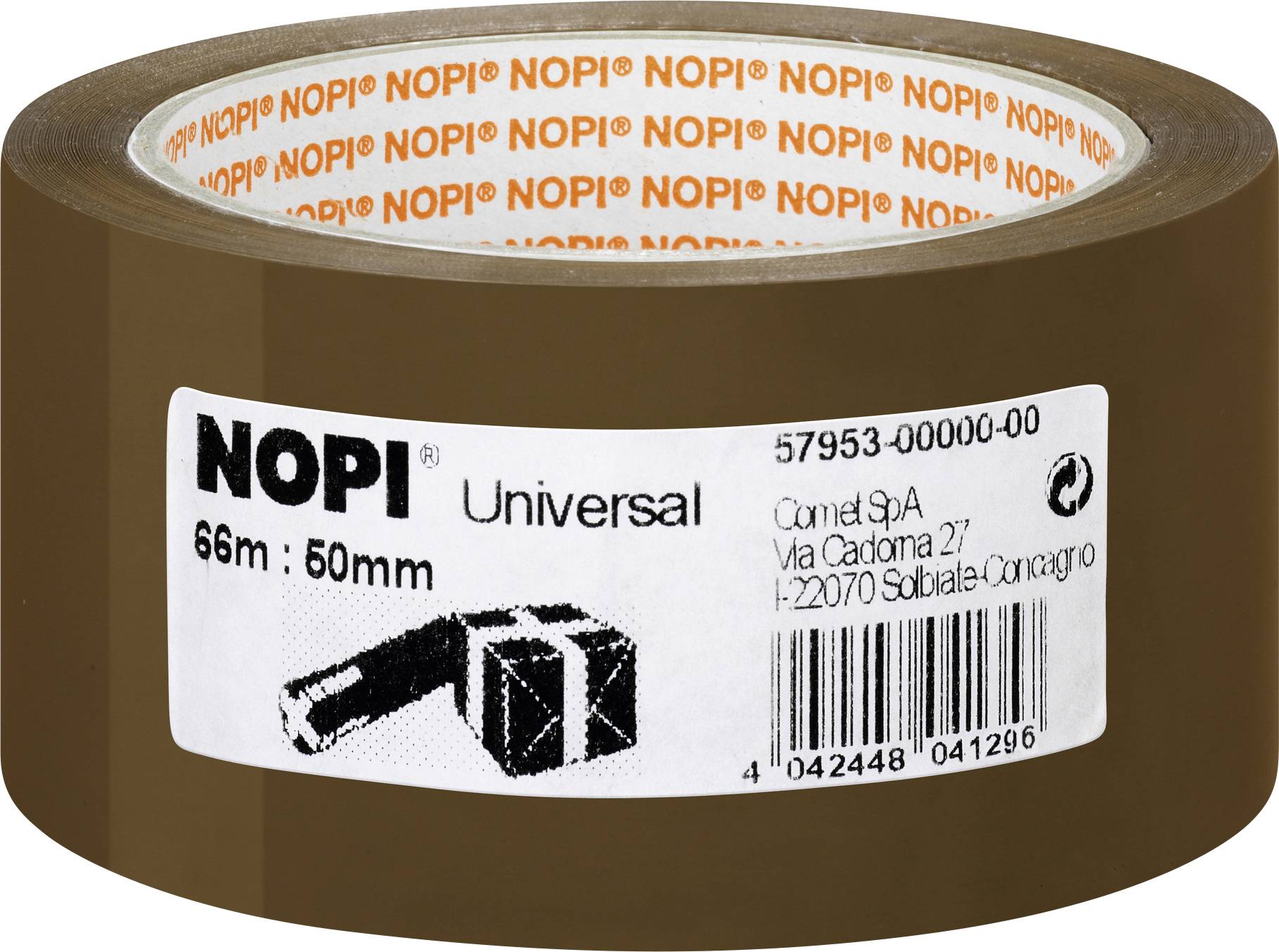 Nopi UNIVERSAL 57953-00000-00 Packband Braun (L x B) 66 m x 50 mm