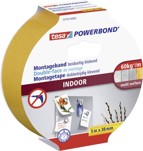 TESA INDOOR 55742-00001-03 Montageband tesa® Powerbond Orange (L x B) 5 m x 38 mm 1 St.