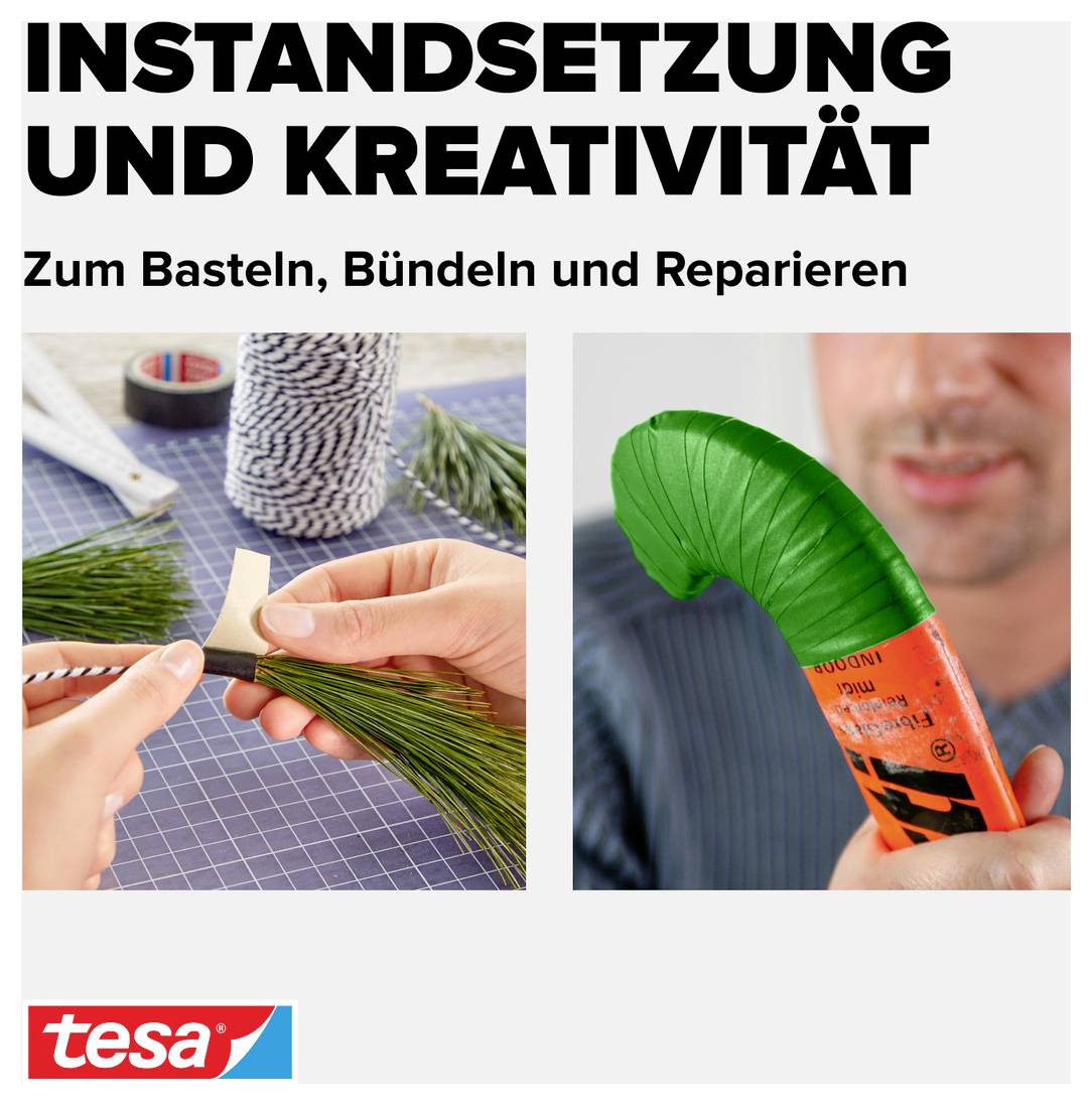 tesa PERFECT 56341-00032-03 Gewebeklebeband tesa® extra Power Grün (L x B) 2.75 m x 19 mm 1 St.