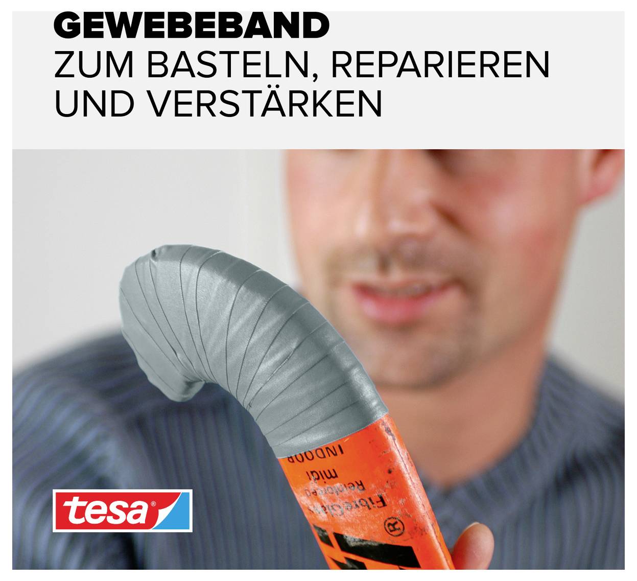 tesa PERFECT 56341-00033-03 Gewebeklebeband tesa® extra Power Grau (L x B) 2.75 m x 19 mm 1 St.