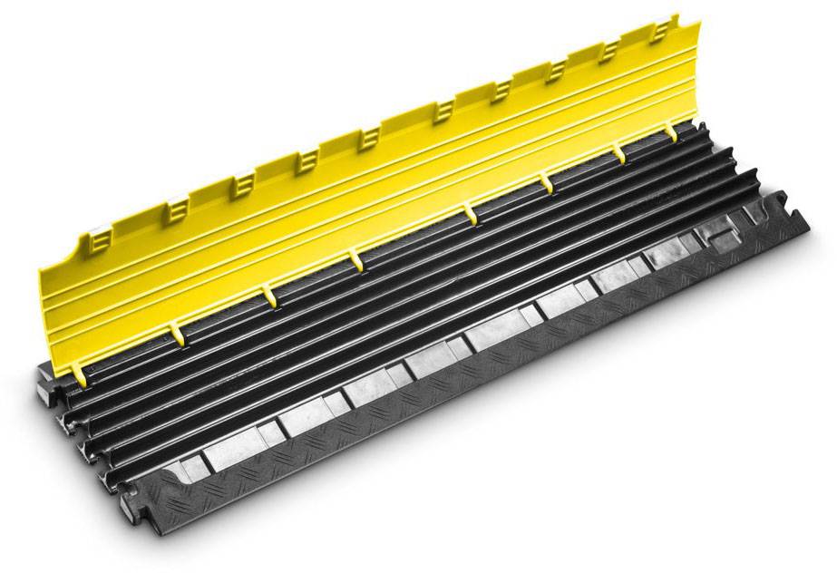 Adam Hall DEFENDER by Kabelbrücke 85150 Thermoplastisches Polyurethan (TPU) Schwarz, Gelb Anzahl Kanäle: 6 1010mm Inhalt: 1St.