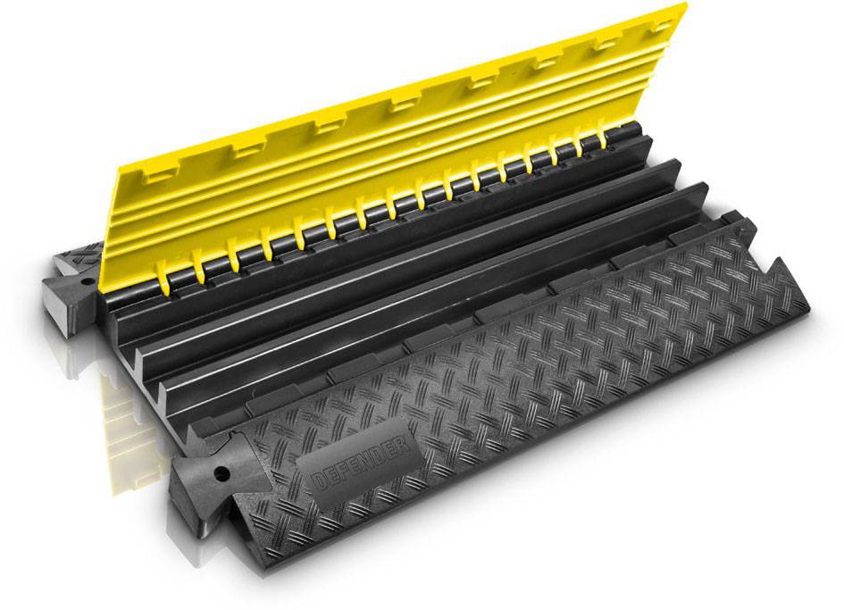 Adam Hall DEFENDER by Kabelbrücke 85002 Thermoplastisches Polyurethan (TPU) Schwarz, Gelb Anzahl Kanäle: 3 1005mm Inhalt: 1St.