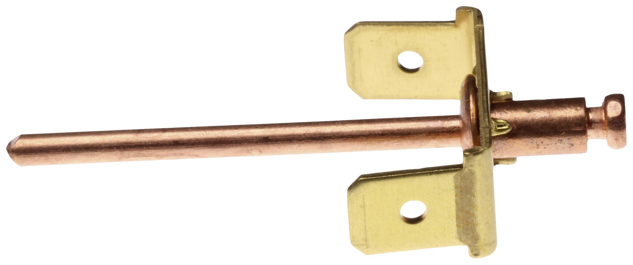 PB Fastener RIV 463 Erdanschluss Steckbreite: 6.3mm Steckdicke: 0.8mm 180° Unisoliert Metall