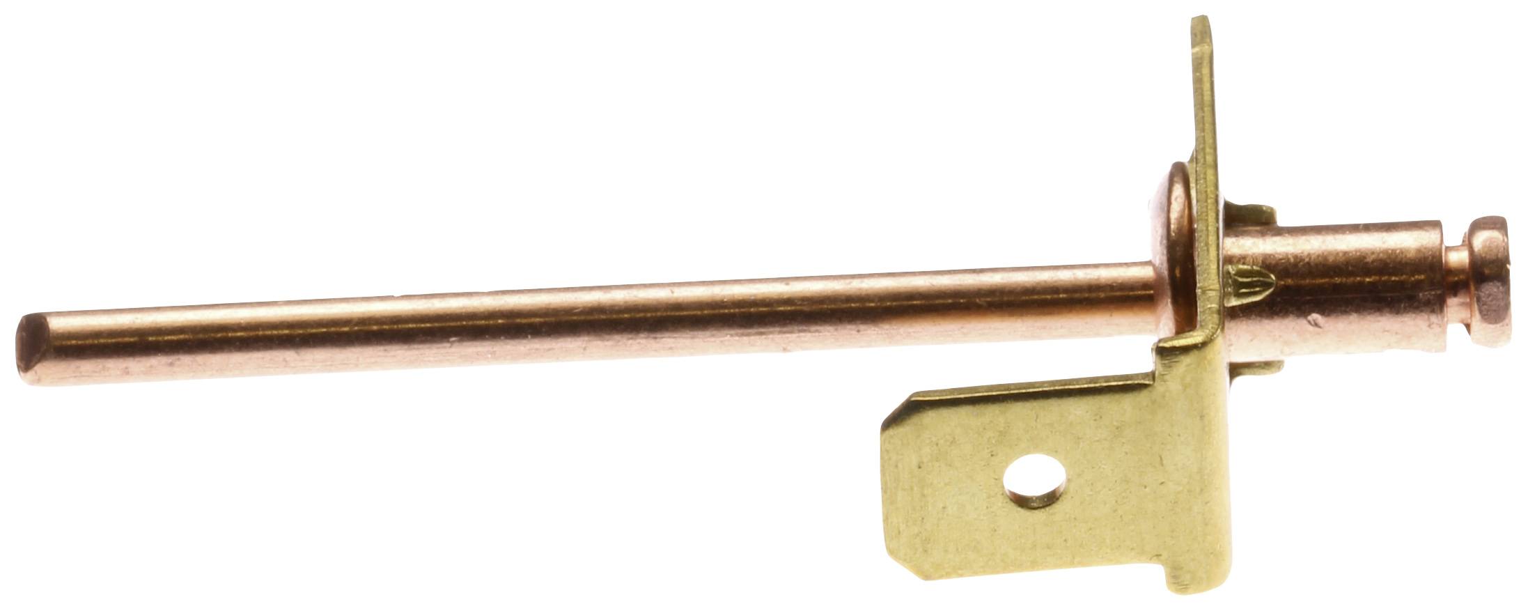 PB Fastener RIV 463 Erdanschluss Steckbreite: 6.3mm Steckdicke: 0.8mm 180° Unisoliert Metall