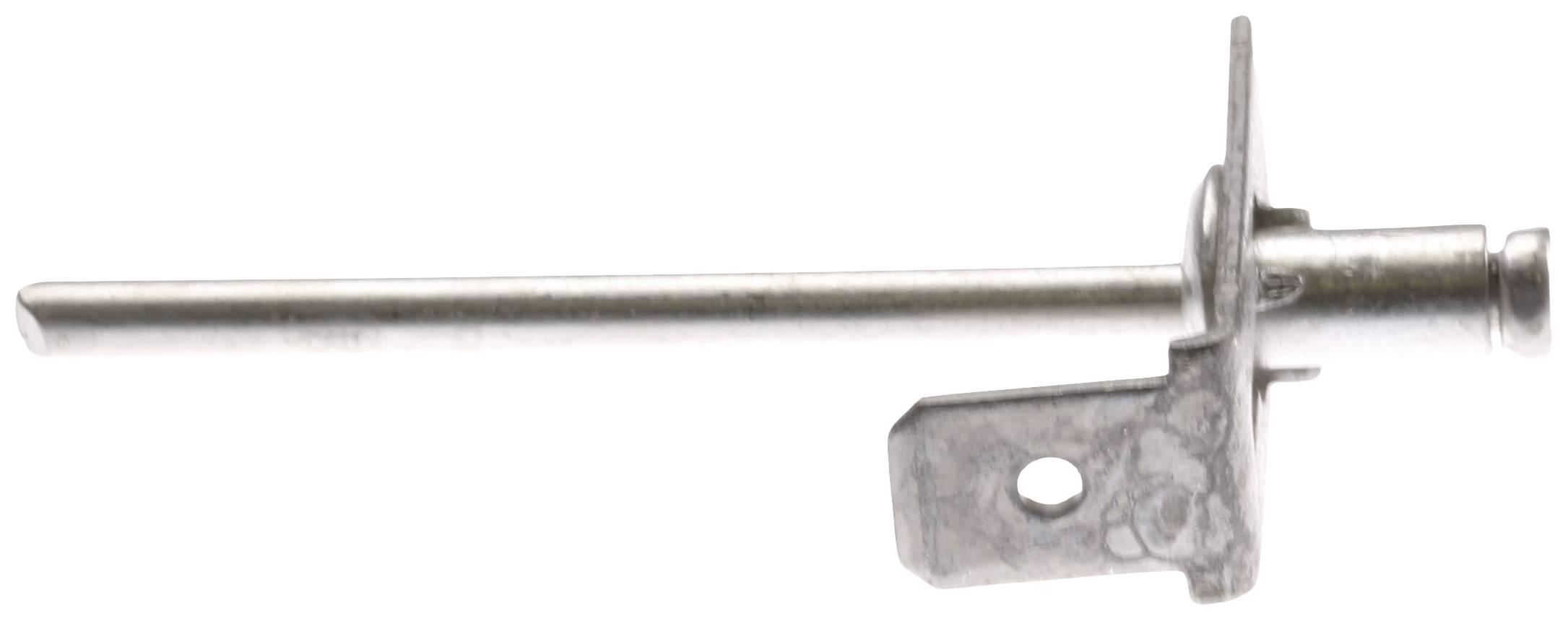 PB Fastener RIV 463 Erdanschluss Steckbreite: 6.3mm Steckdicke: 0.8mm 180° Unisoliert Metall