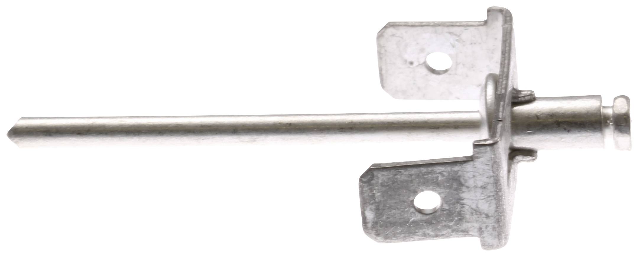 PB Fastener RIV 463 Erdanschluss Steckbreite: 6.3mm Steckdicke: 0.8mm 180° Unisoliert Metall