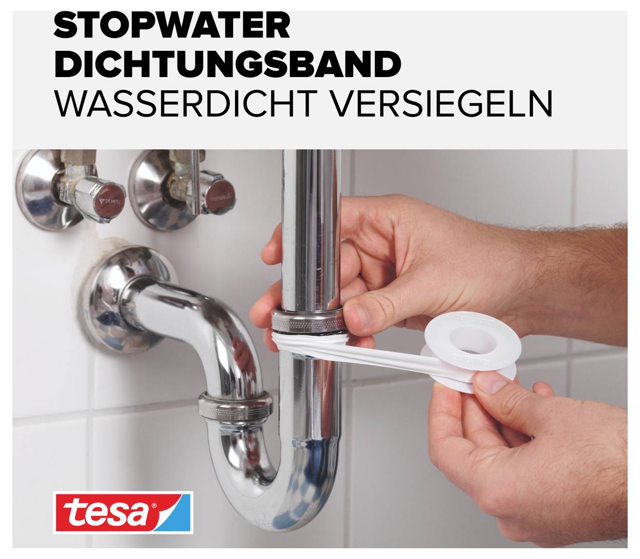 TESA 56220-00000-00 Reparaturband tesa® StopWater Tape Weiß (L x B) 12m x 12mm 1St.