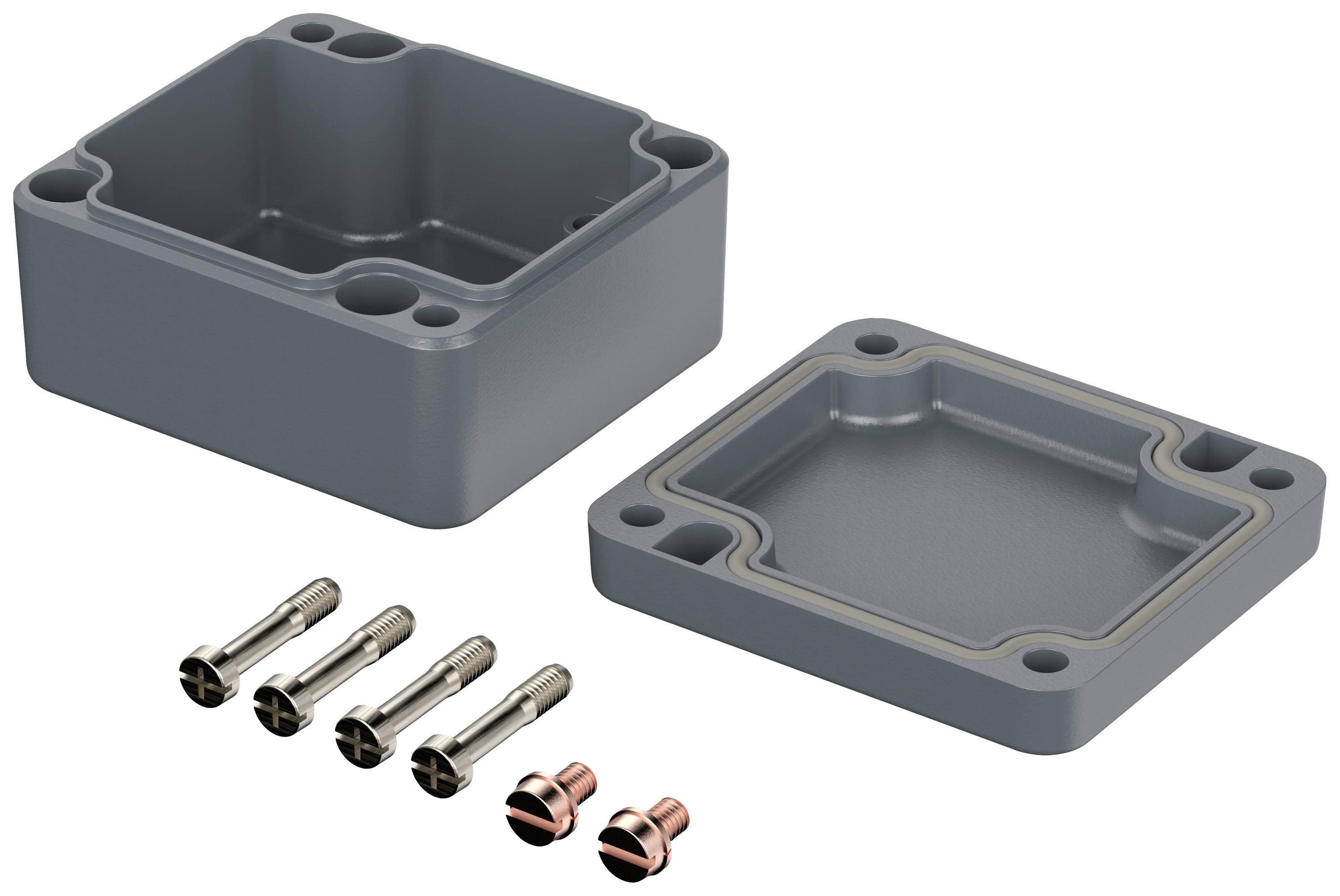 Bopla EUROMAS A 101 01101000 Industrie-Gehäuse 58 x 64 x 34 Aluminium Silber-Grau (RAL 7001) 1St.