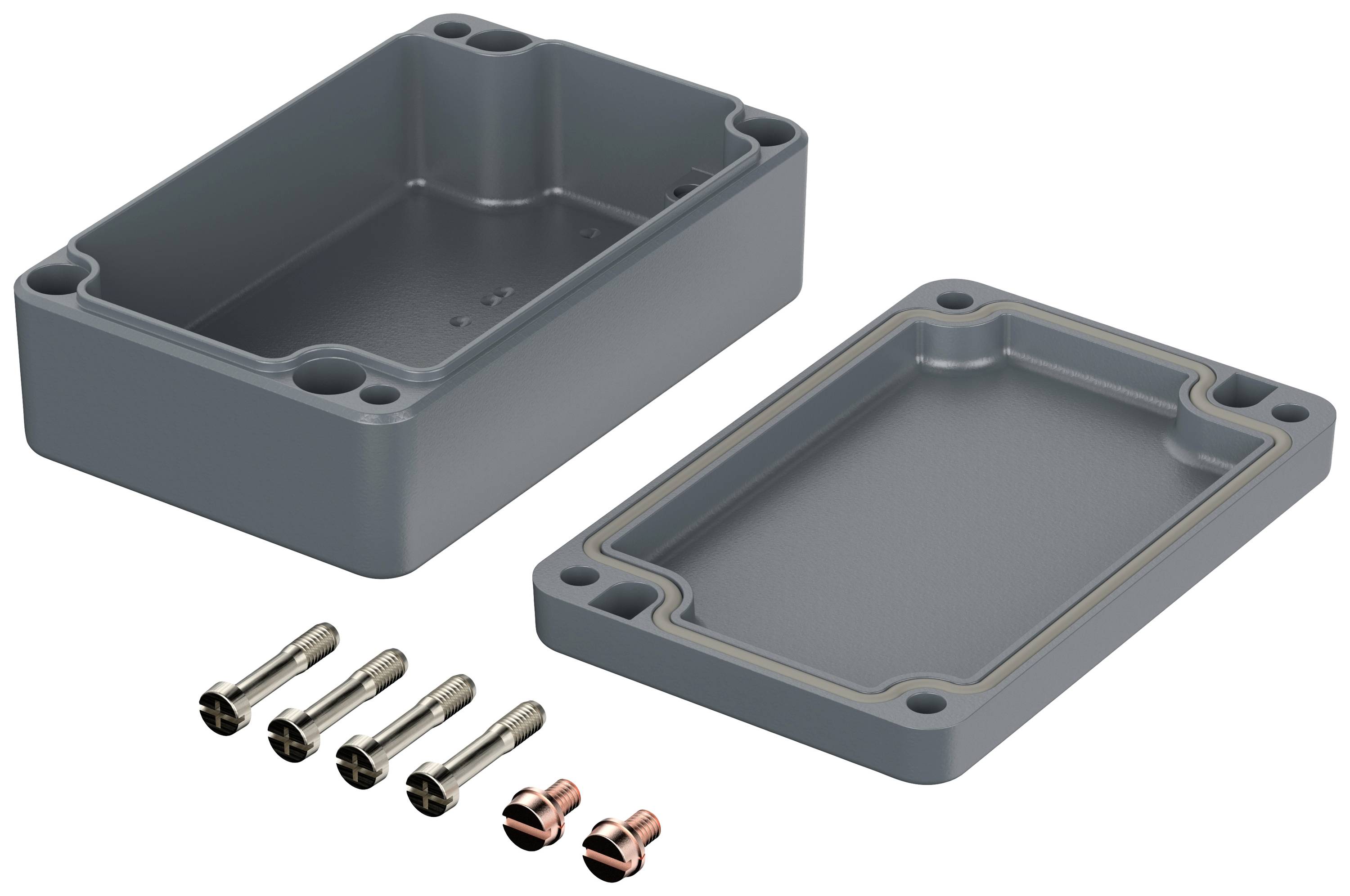 Bopla EUROMAS A 102 01102000 Industrie-Gehäuse 98 x 64 x 34 Aluminium Silber-Grau (RAL 7001) 1St.