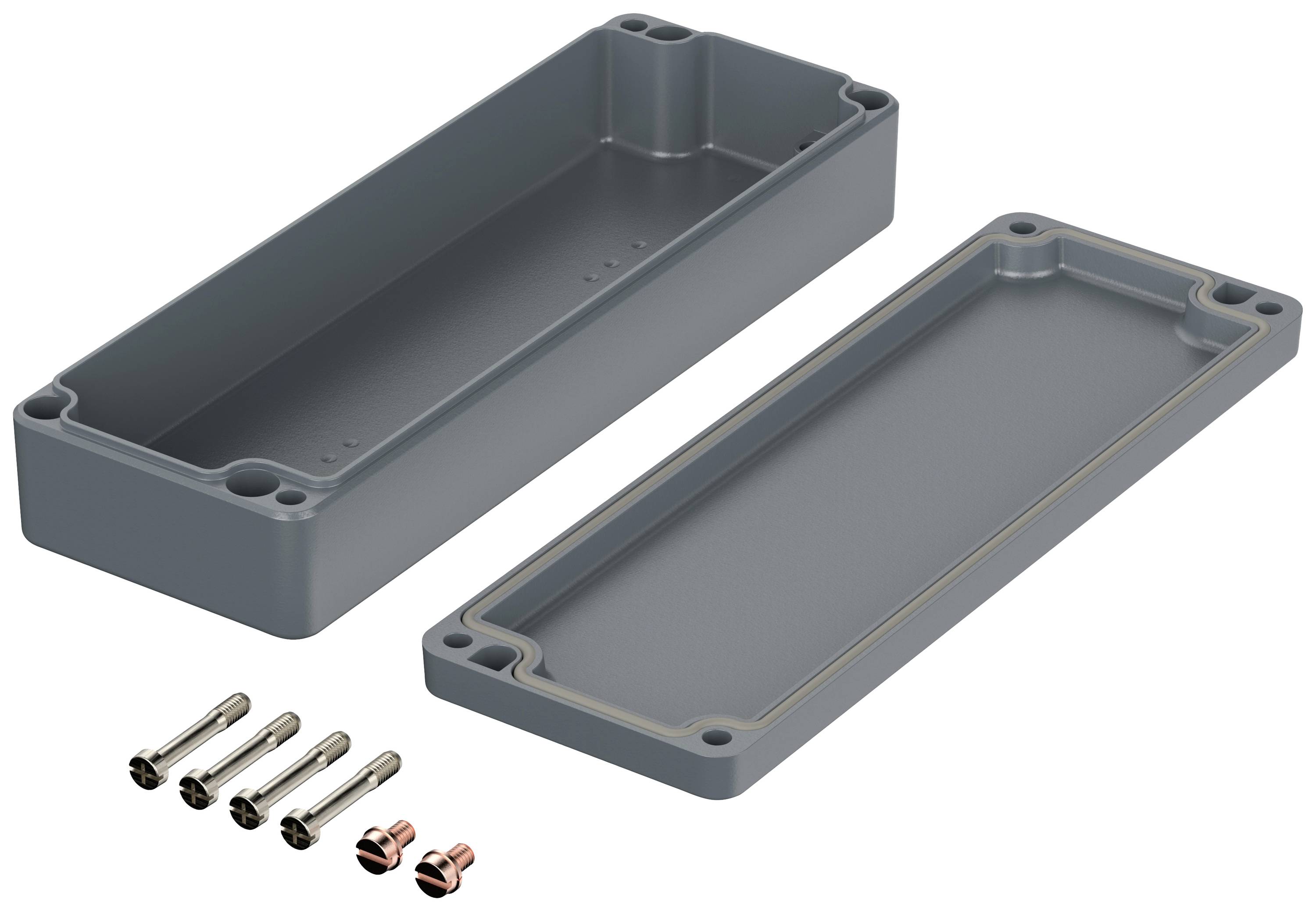 Bopla EUROMAS A 106 01106000 Industrie-Gehäuse 185.5 x 64 x 34.5 Aluminium Silber-Grau (RAL 7001) 1St.