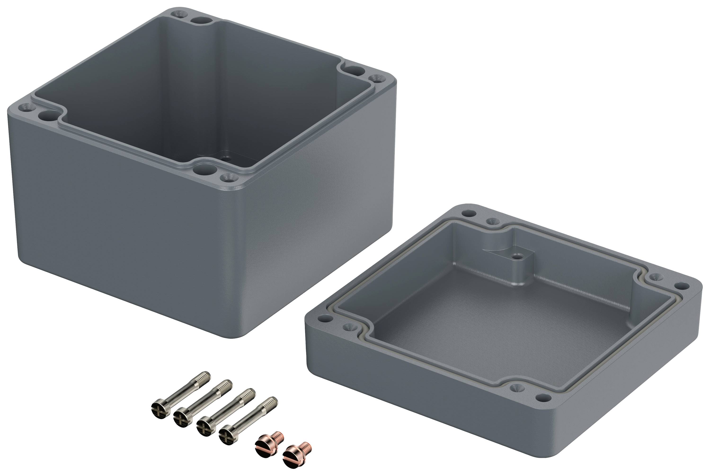 Bopla EUROMAS A 116 01116000 Industrie-Gehäuse 100 x 100 x 81 Aluminium Silber-Grau (RAL 7001) 1St.