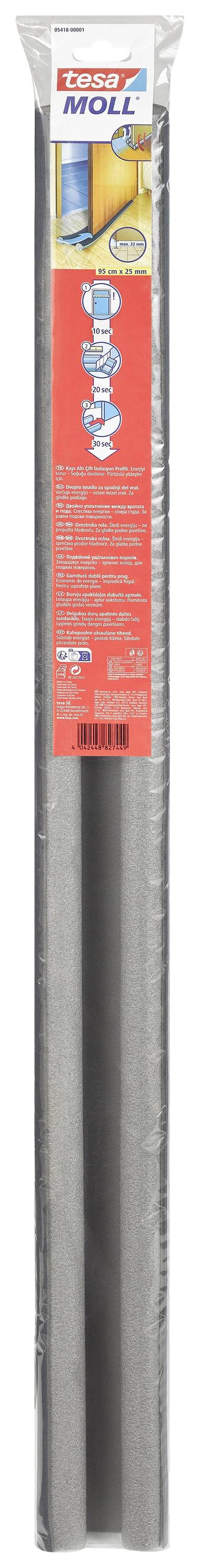 tesa 05418-00001-04 Dichtband tesamoll® Schwarz (L x B) 0.95 m x 25 mm 1 St.