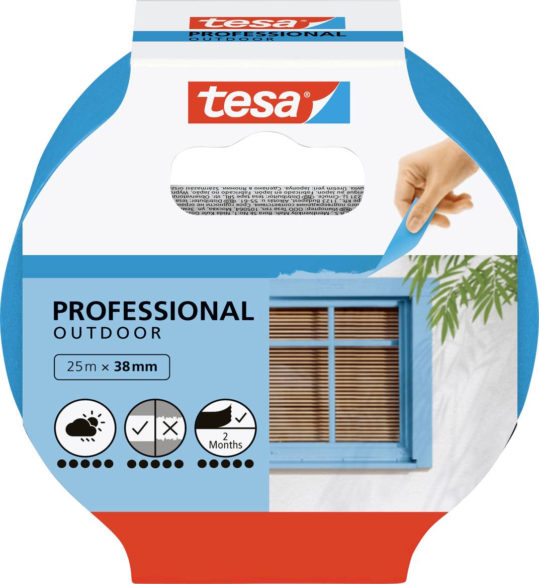 tesa PRECISION OUTDOOR 56251-00000-02 Kreppband tesa® Blau (L x B) 25 m x 38 mm 1 St.
