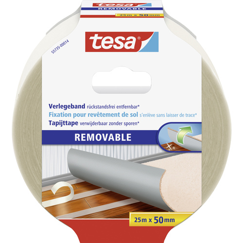 TESA REMOVABLE 55735-00014-11 Verlegeband Transparent (L x B) 25m x 50mm 1St.