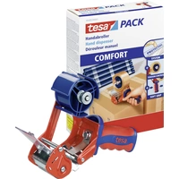 tesa Packband-Abroller ACK® COMFORT 6400 Rot, Blau Rollenbreite (max.): 50 mm Rollenlänge (max.) 66 m Verstellbar, Mit Bremsvorrichtung tesa Packband-Abroller ACK® COMFORT 6400 Rot, Blau Rollenbreite (max.): 50 mm Rollenlänge (max.) 66 m Verstellbar, Mit Bremsvorrichtung