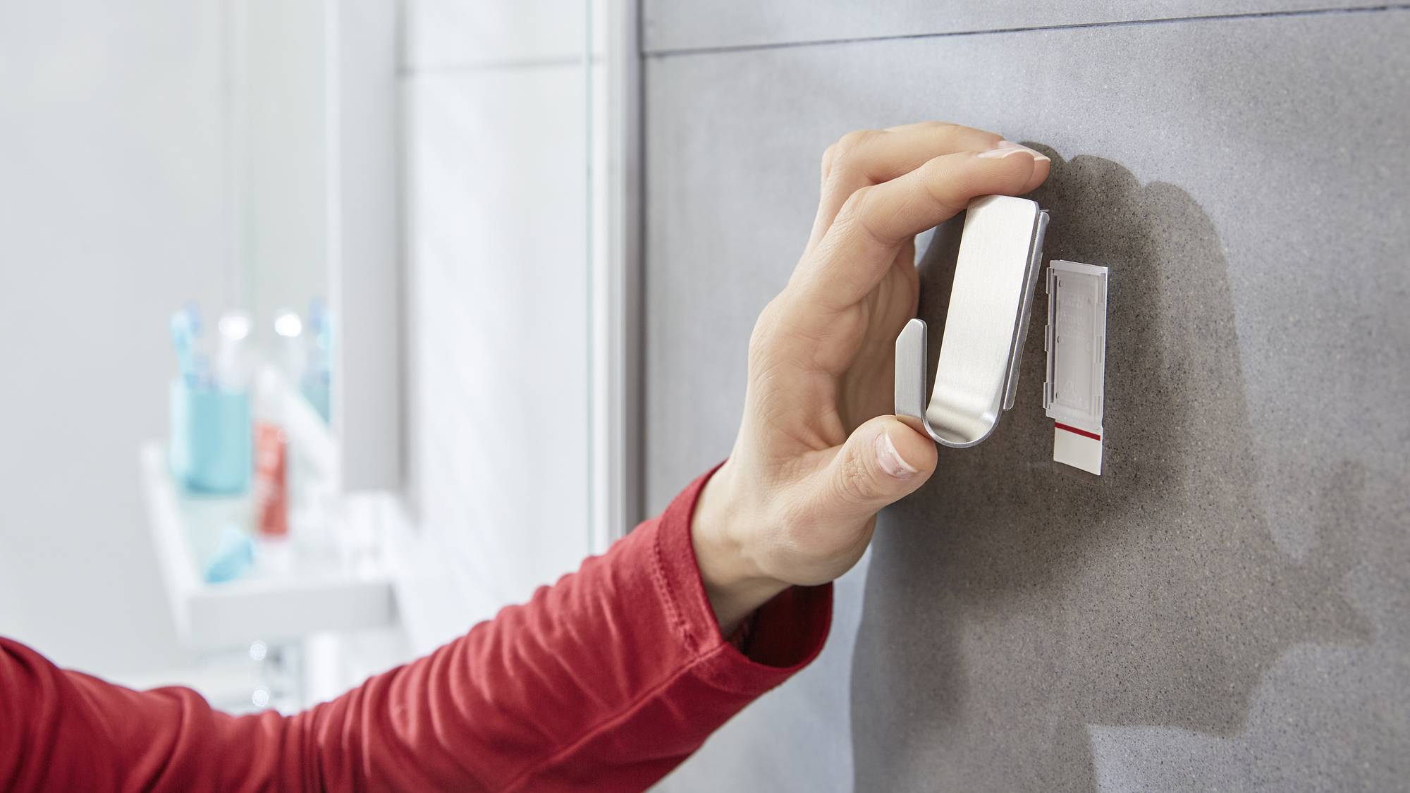 tesa POWERSTRIPS® Waterproof Haken Metall Inhalt: 1 St.