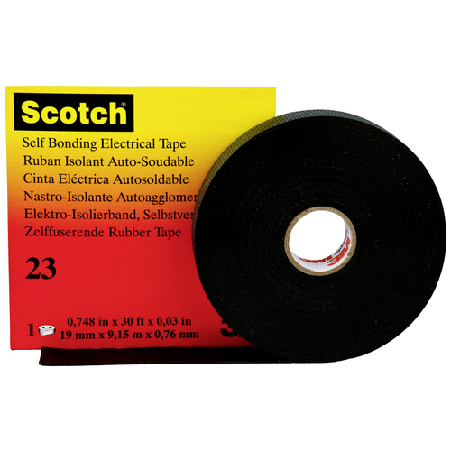 3M Scotch 23 SCOTCH23-19X9.15 Reparaturband Scotch® 23 Schwarz (L x B) 9.15 m x 19 mm 1 St.