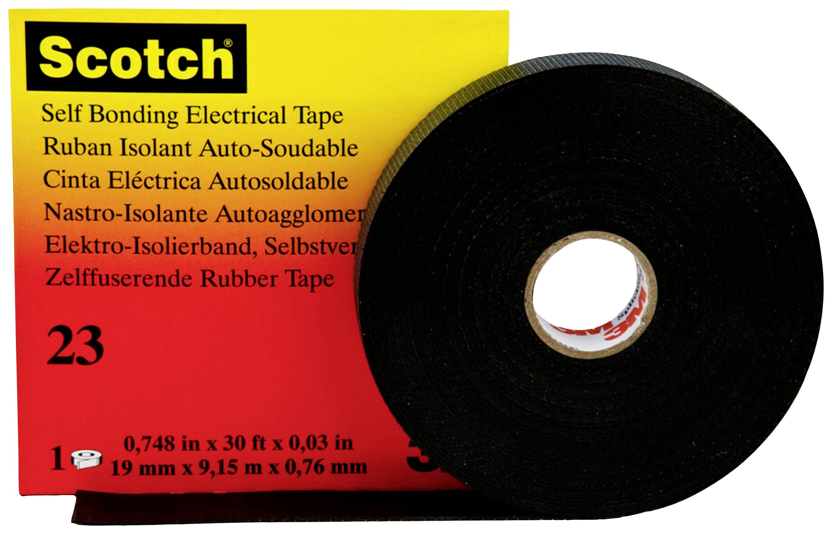3M Scotch 23 SCOTCH23-19X9.15 Reparaturband Scotch® 23 Schwarz (L x B) 9.15 m x 19 mm 1 St.