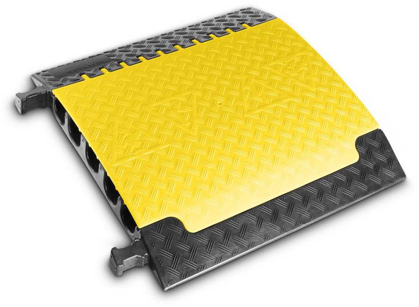 Adam Hall DEFENDER by Kabelbrücke 85500 Thermoplastisches Polyurethan (TPU) Schwarz, Gelb Anzahl Kanäle: 5 700mm Inhalt: 1St.