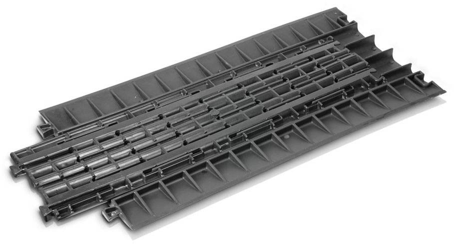 Adam Hall DEFENDER by Kabelbrücken-Unterteil 85103 Thermoplastisches Polyurethan (TPU) Schwarz Anzahl Kanäle: 5 804mm Inhalt: 1St.