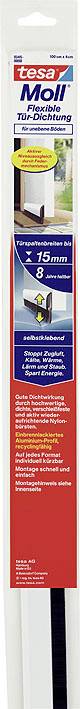 TESA COMFORT 05405-00100-00 Türdichtschiene tesamoll® Weiß (L x B) 1m x 40mm 1St.