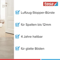 TESA STANDARD 05433-00102-00 Türdichtschiene tesamoll® Transparent (L x B) 1m x 40mm 1St. TESA STANDARD 05433-00102-00 Türdichtschiene tesamoll® Transparent (L x B) 1m x 40mm 1St.