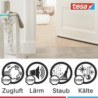 TESA STANDARD 05433-00102-00 Türdichtschiene tesamoll® Transparent (L x B) 1m x 40mm 1St. TESA STANDARD 05433-00102-00 Türdichtschiene tesamoll® Transparent (L x B) 1m x 40mm 1St.