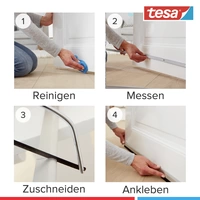 TESA STANDARD 05433-00102-00 Türdichtschiene tesamoll® Transparent (L x B) 1m x 40mm 1St. TESA STANDARD 05433-00102-00 Türdichtschiene tesamoll® Transparent (L x B) 1m x 40mm 1St.