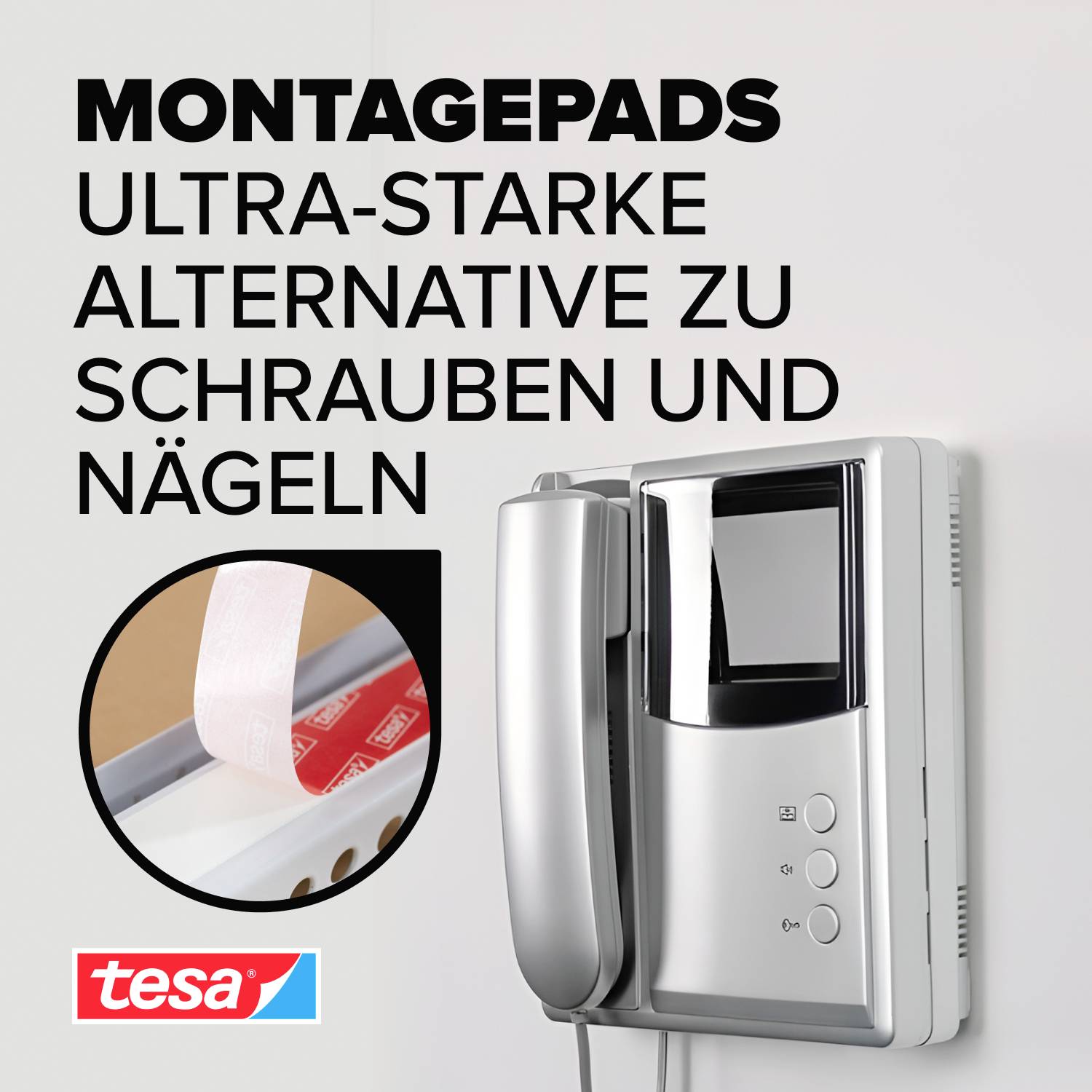 TESA ULTRA STRONG 55790-00001-00 Doppelseitige Klebepads tesa® Powerbond Weiß (L x B) 60mm x 20mm 1St.