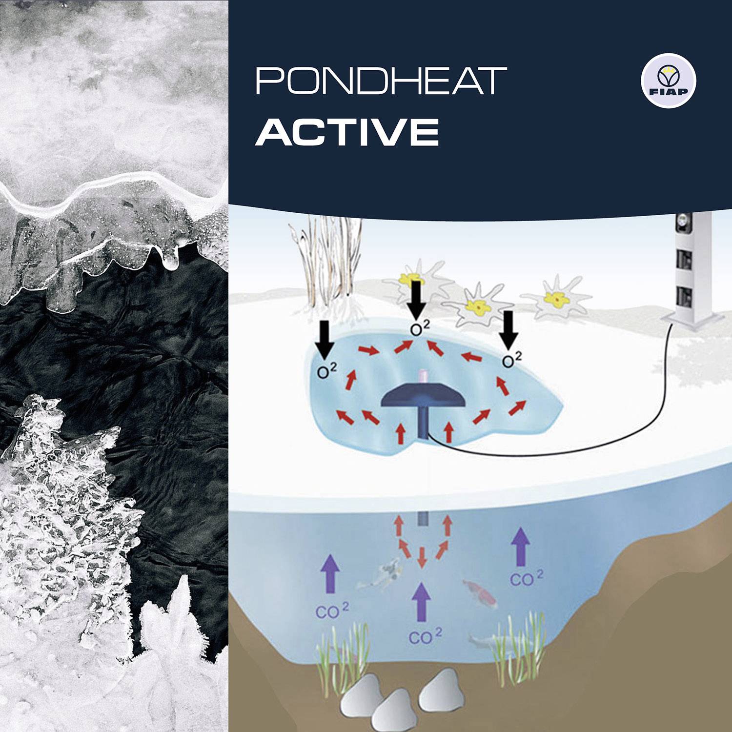 FIAP 2980 POND HEAT ACTIVE Teichheizung (Ø x H) 230 mm x 170 mm 1 St.