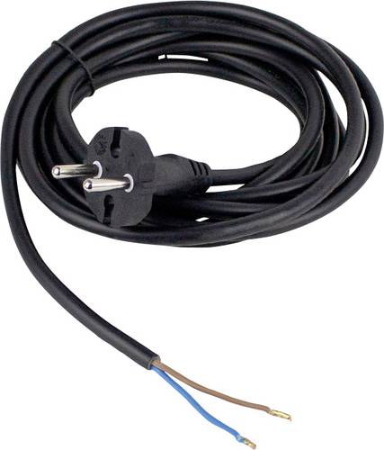 Bohrmaschinen-Anschlussleitung 230V 16A 3m H05VV-F 2x1,0 IP20