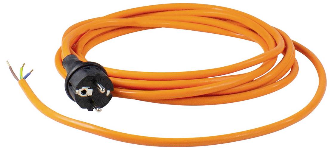 AS Schwabe 70913 Strom Anschlusskabel Orange 5.00 m