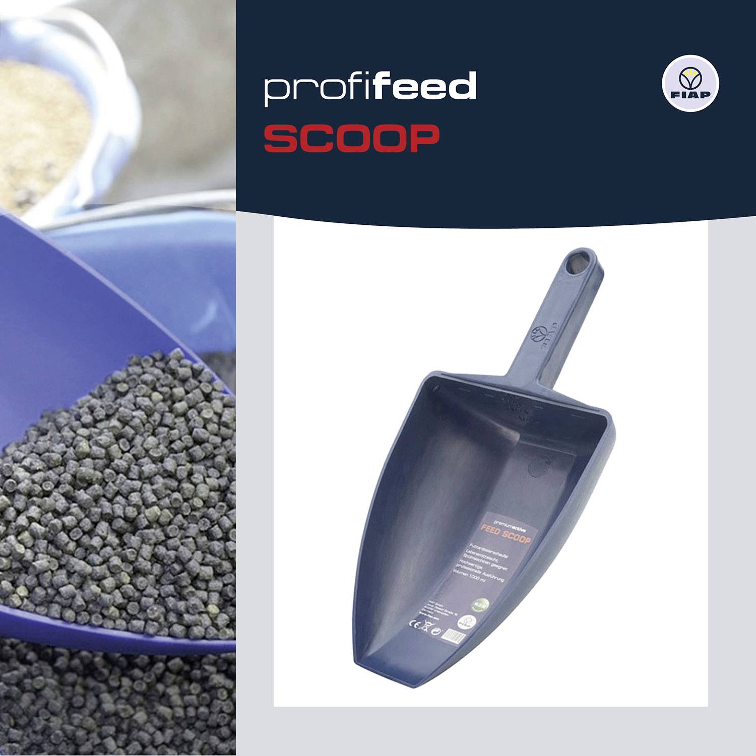 FIAP 1596 profifeed SCOOP 1.000 Teichbau-Schaufel 1St.