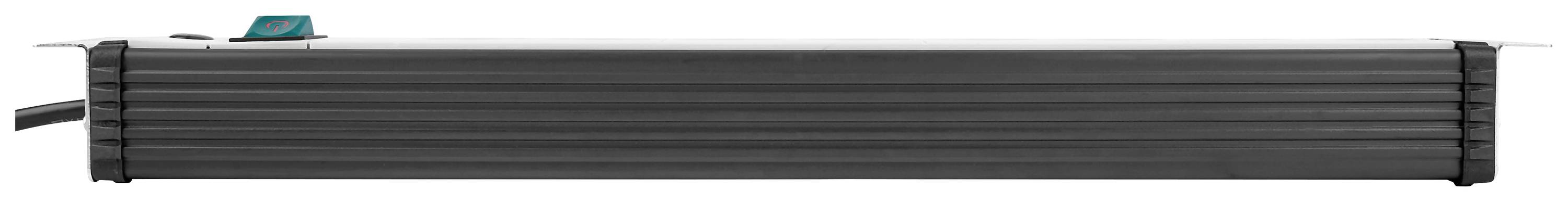 Brennenstuhl 1156057018 Steckdosenleiste 19 Zoll 8fach Grau, Schwarz Schutzkontakt 1St.