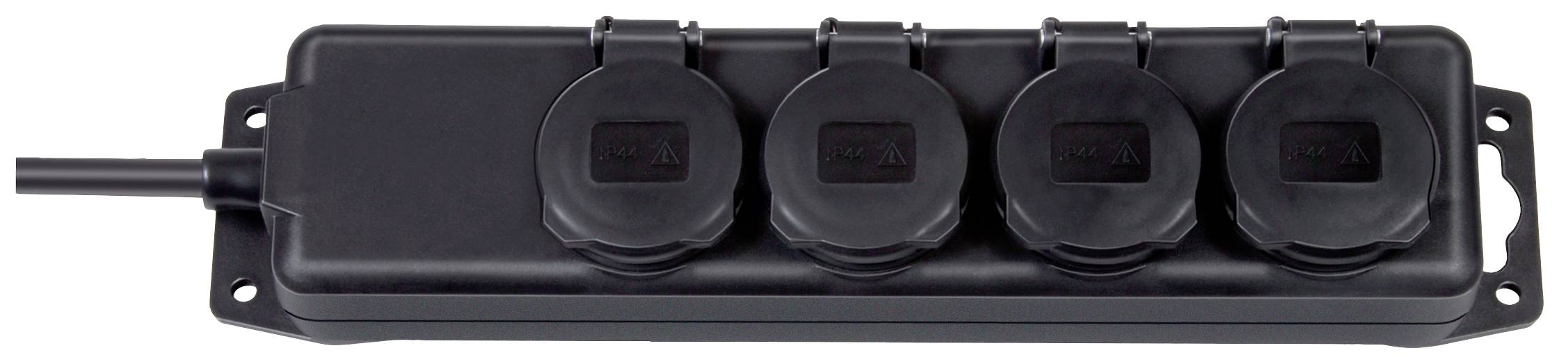 Brennenstuhl 1159960 Steckdosenleiste 4fach Schwarz Schutzkontakt 1 St.