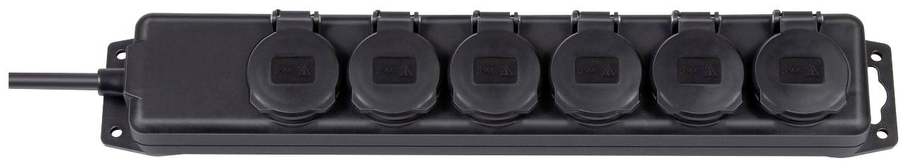 Brennenstuhl 1159970 Steckdosenleiste 6fach Schwarz Schutzkontakt 1St.