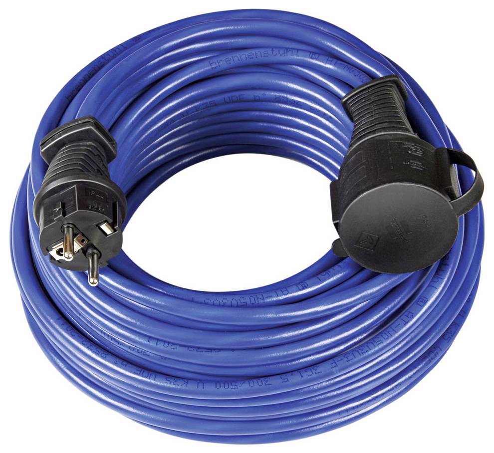Brennenstuhl 1169820 Strom Verlängerungskabel Blau 25.00 m N05V3V3-F 3G 1,5 mm²