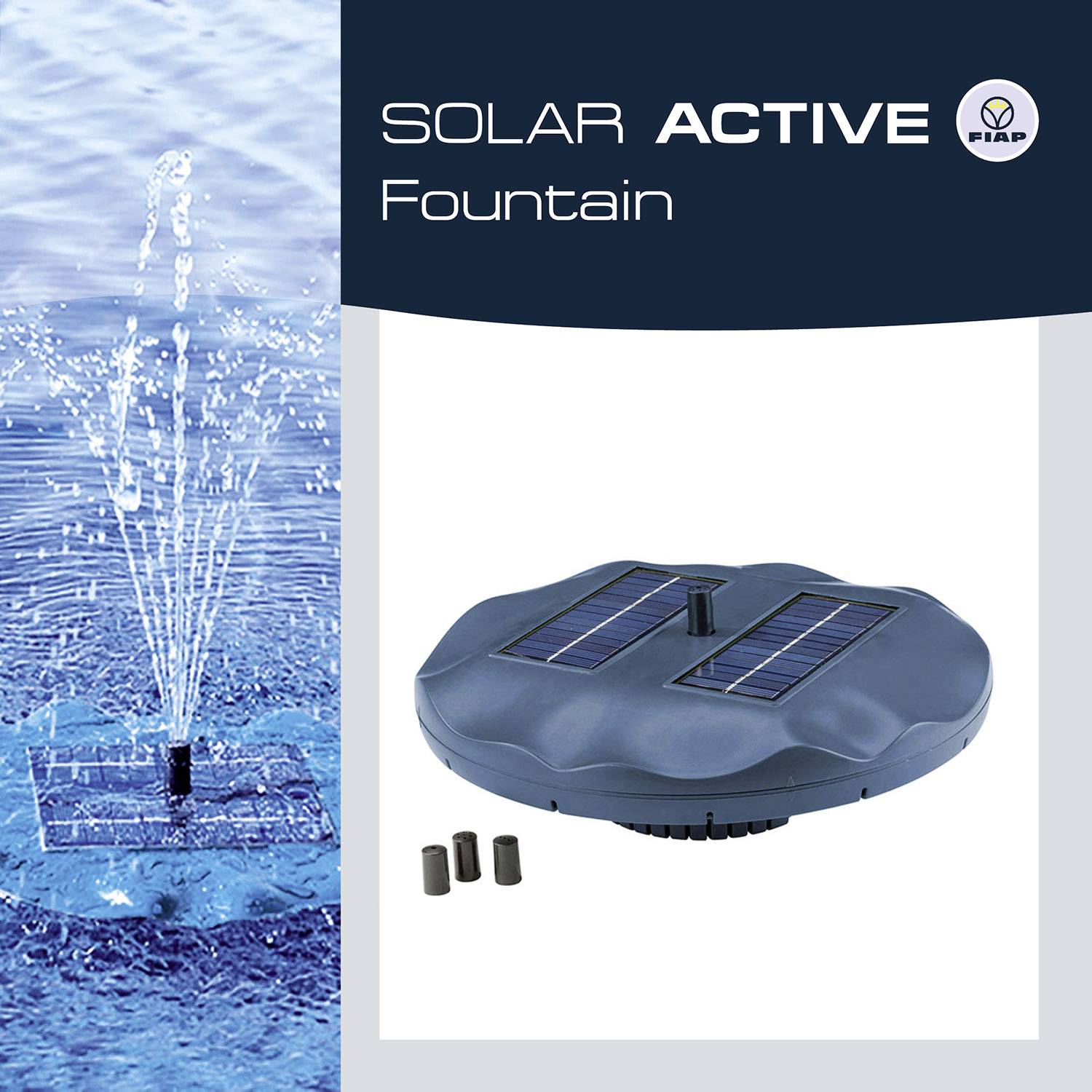 FIAP 3000 Solar Active Fountain Schwimmende Solarteichpumpe
