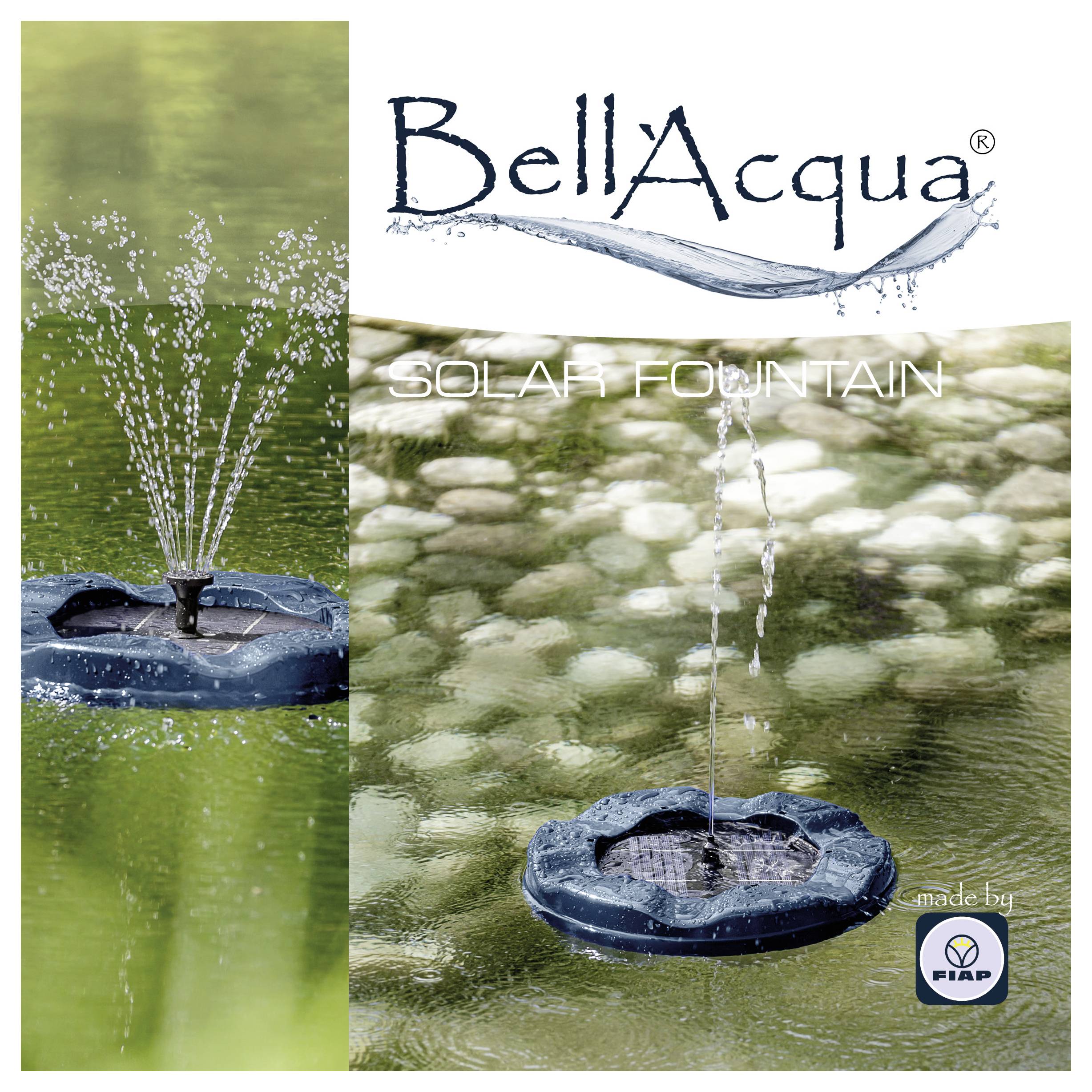 Werbebild für BellaAcqua „SOLAR FOUNTAIN