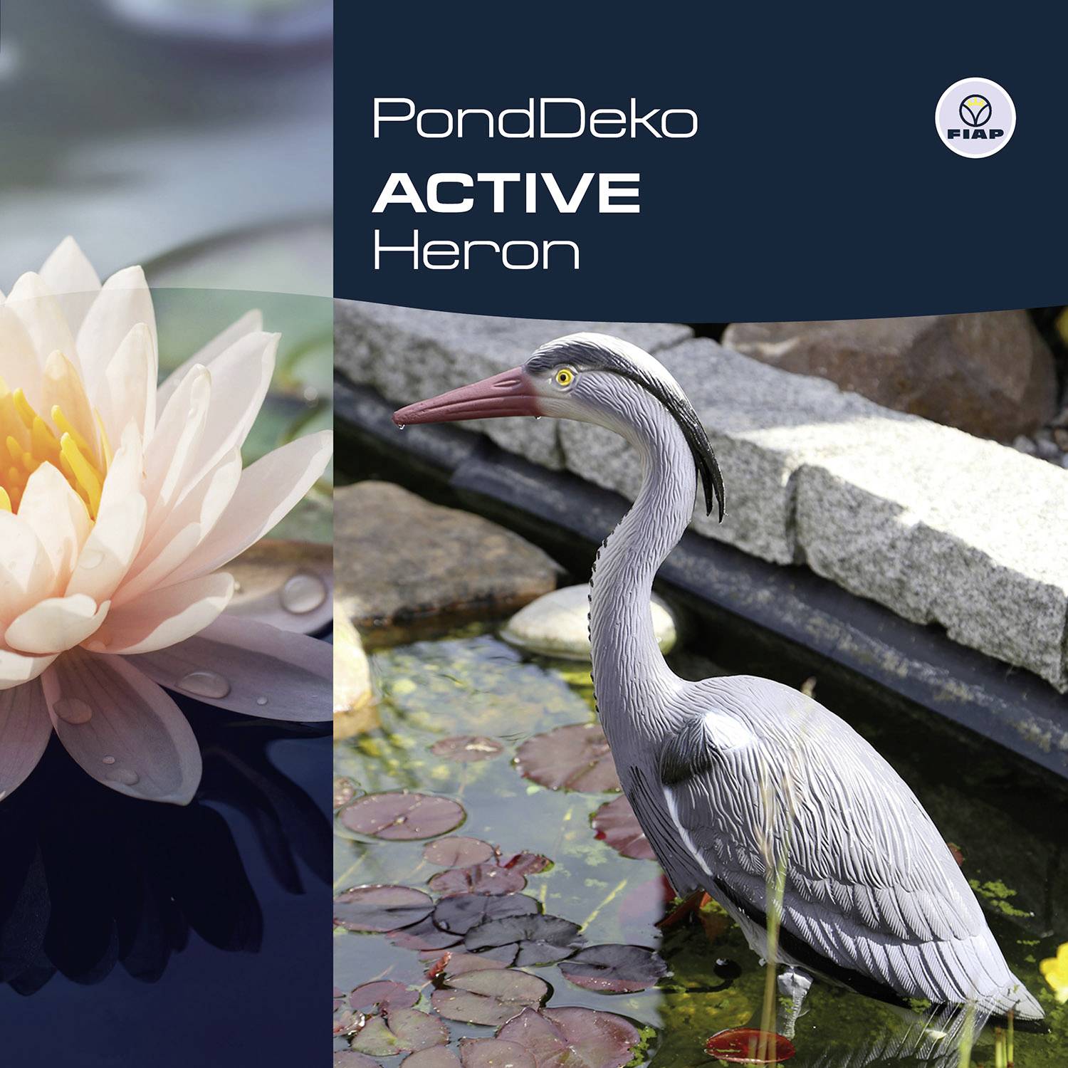 FIAP 2333 Deco Active Heron Deko-Figur Fischreiher Kunststoff