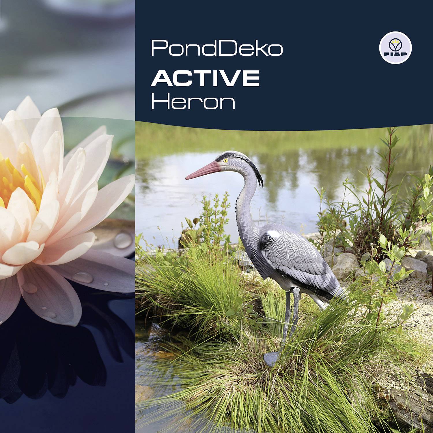 FIAP 2333 Deco Active Heron Deko-Figur Fischreiher Kunststoff