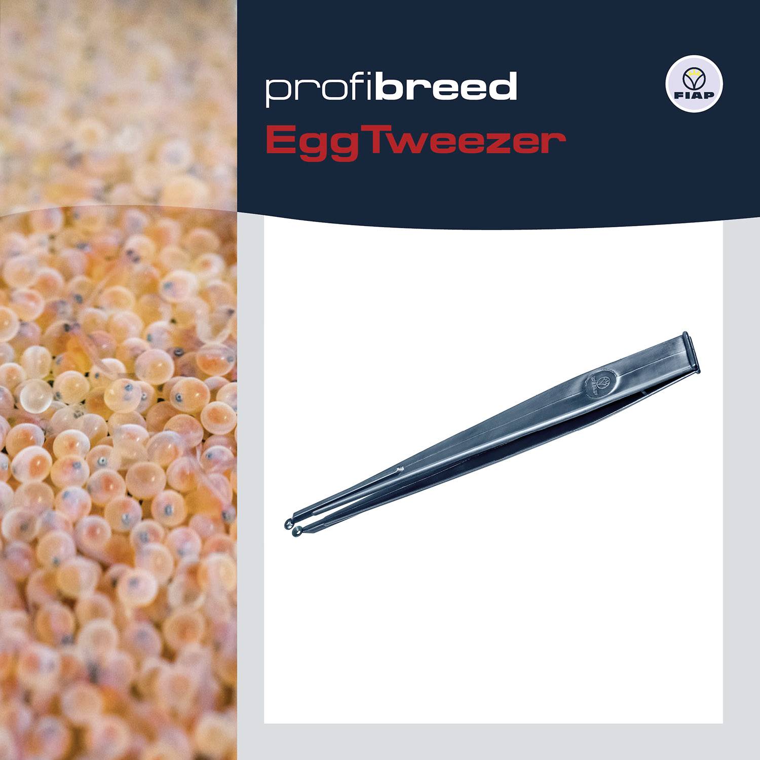 FIAP 1401 Fisch-Eierpinzette (L x B x H) 200 x 15 x 20mm