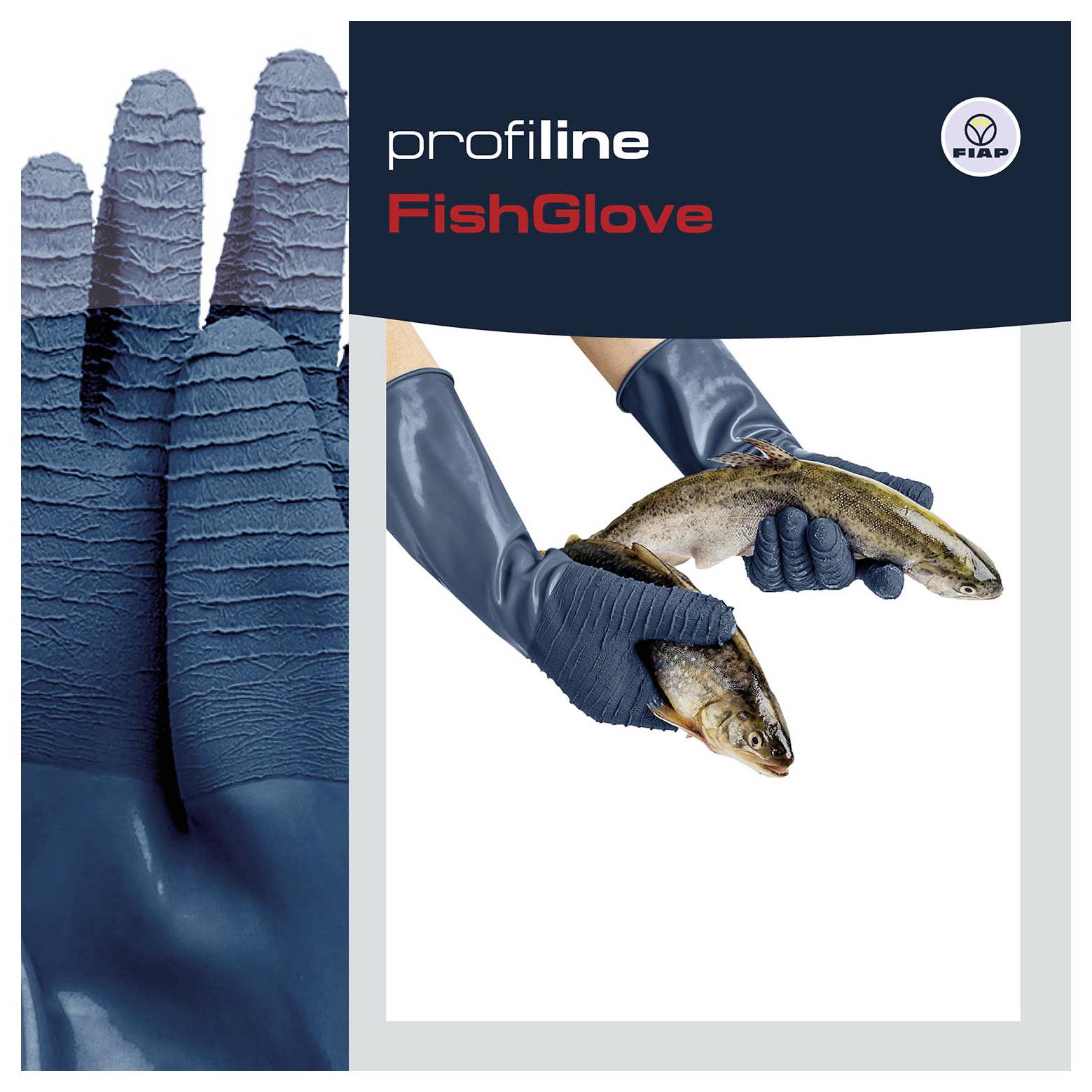 FIAP 1701 Naturlatex Fischhandschuh Größe (Handschuhe): 9 1St.